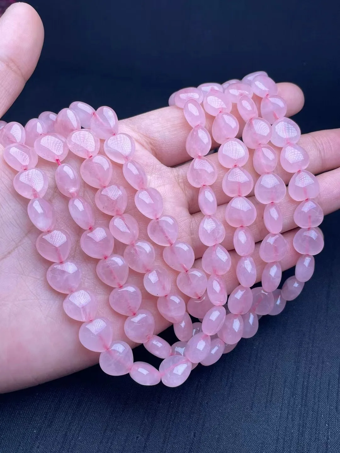 1Pc Natural Rose Quartz Loose Beads Water Drop Clover Faceted Beads Jewelry Making For Bracelet Necklace Earring DIY Accessories