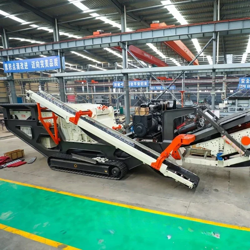 Hot Sale High Quality Mobile Crusher Which Is Mobile Sand Washing Machine Wheel Type Mobile Crusher