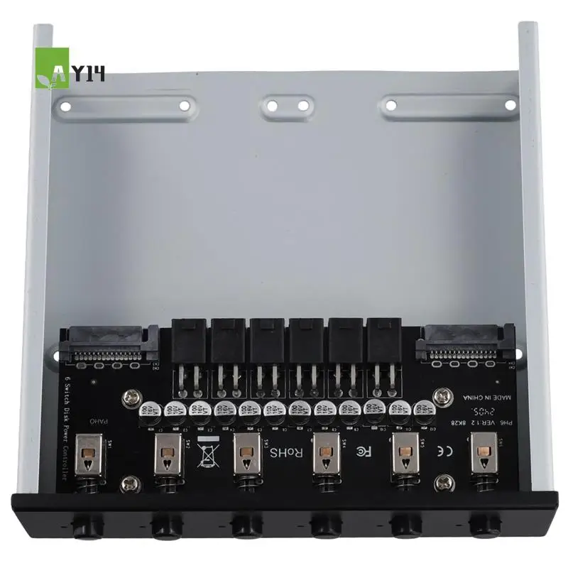 AY14 -Hard Disk Selector Controller Hard Drive Power Switch Module For Desktop Computer Support 2.5/3.5 Inch SATA HDD