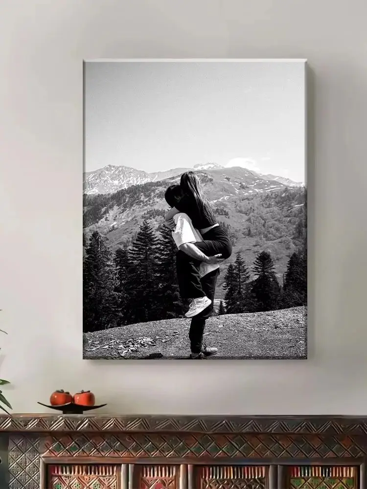 Custom Print Canvas Schilderij van uw foto Canvas Poster Persoonlijk cadeau Aanpassen Figuur Dier Huisdieren Foto's Home Decor Prints - afbeelding 2