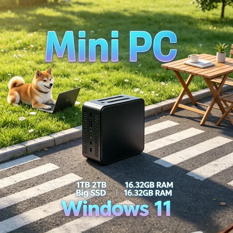 

Eco-friendly N150 Mini PC Multi-purpose Solid Shell High Speed Type-C Interface Stable Household Desktop PC