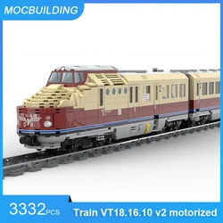 MOC Building Blocks Highspeed Train VT18.16.10 Extension Set Model Transportation DIY Assemble Bricks Educational Toys Gifts