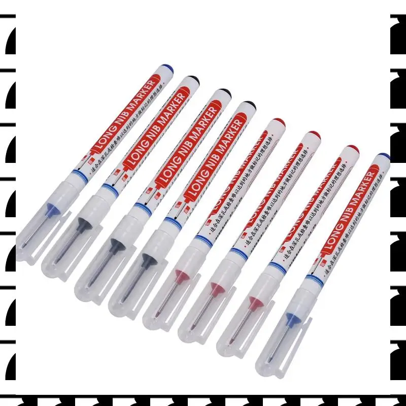 

A44U 24, универсальные маркеры с глубокими отверстиями, маркер с длинным носом, глубокое сверление, длинное наконечник, чертилка, столярные красочные маркеры