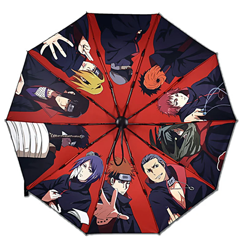 Sun Rain Dual Use Japanese Anime Cartoon Umbrella Automatic Large 10 Rib Strong Wind Resistant Sun Sunscreen Parasol Women Men