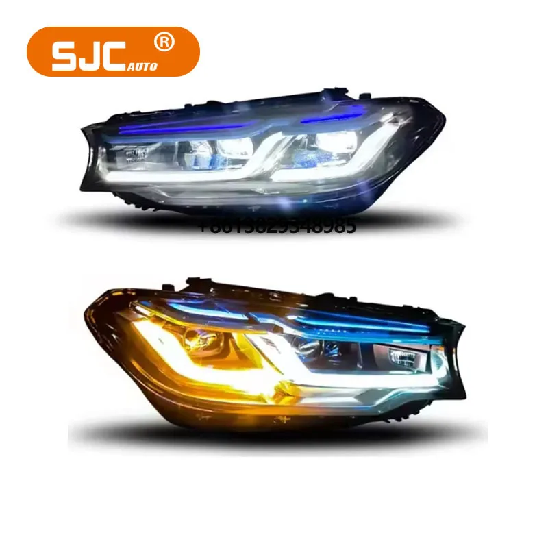 SJC Hot Sale Car Accessories 5 Series G30 G38 Led Head Lamp 2018-2020 LCI Headlight High Quality Plug and Play Car Light