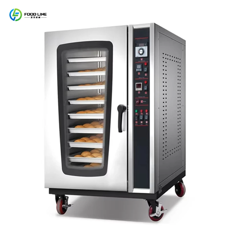 New Design Commercial Oven with Independent Upper & Lower Heating & Double Glass Door for Energy Saving  Customized