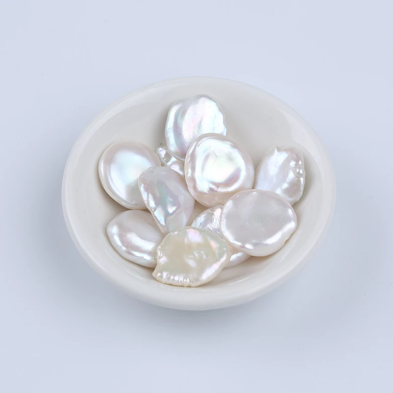 

18mm Natural White Real Loose Freshwater Keshi Pearls Beads