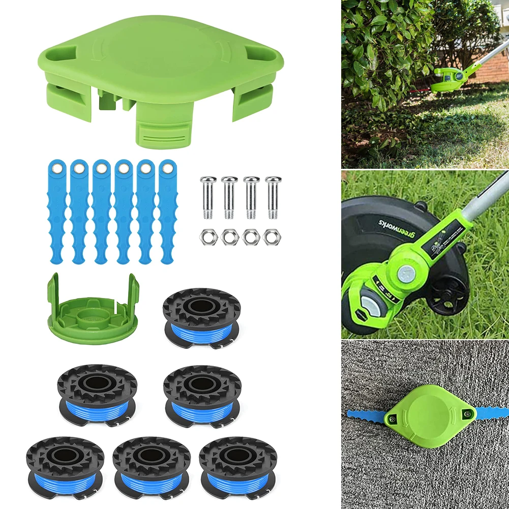 1 Set 100% Brand New 40V Trimmer Blade Spool Spool Trimmer Blade For Greenworks Replacement Trimmer Spare Parts