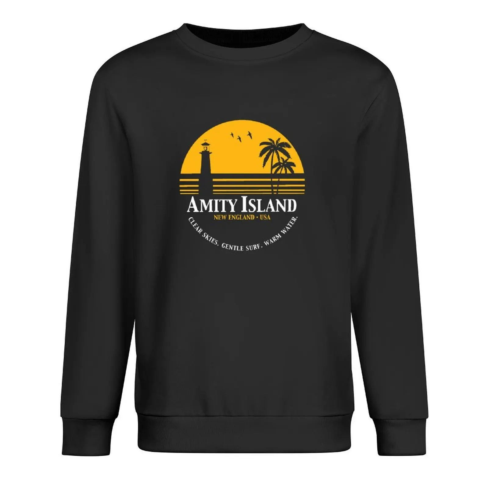 

Amity Island Pullover graphic t shirts men japanese style tracksuits tracksuit men sweatshirt men