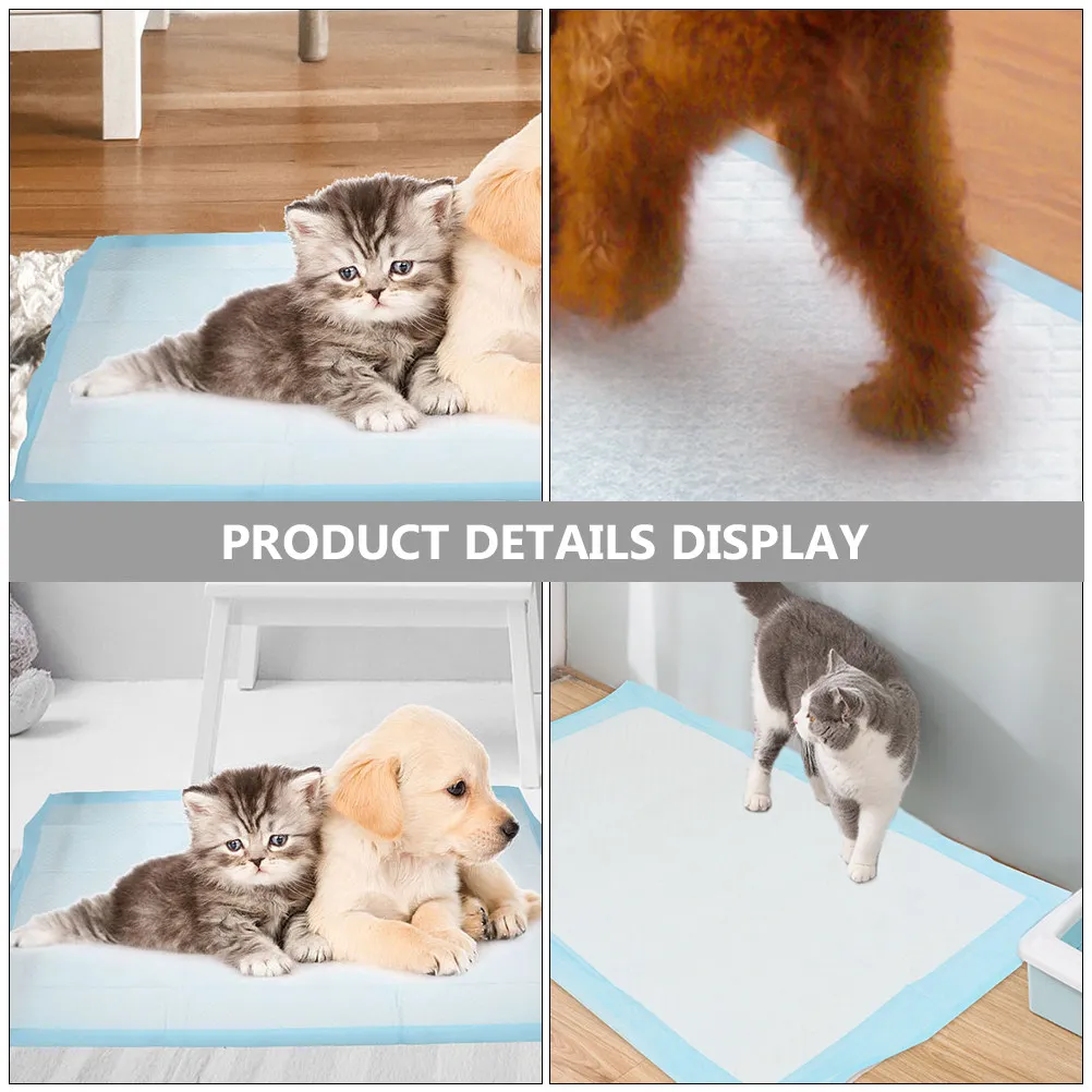 

50Pcs Pet Training Pad Puppy Pee Pads for Small Dogs Cats Quick-Dry High Absorbency Skin-Safe Disposable Urine Mat Portable