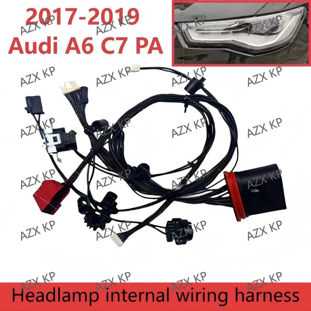 

Headlight Wiring Harness Suitable for the interior wiring harness of headlights of 2017-2019 Audi A6 C7