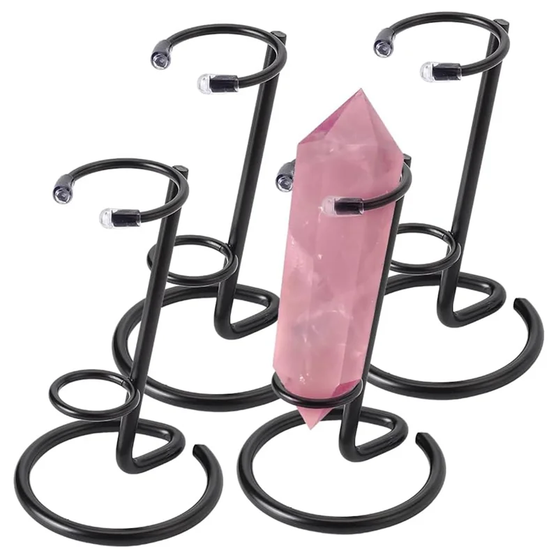 A53Q-Crystal Staff Staffa base per pilastro esagonale Staffa a sfera Staffa retrò per arti e mestieri intagliati