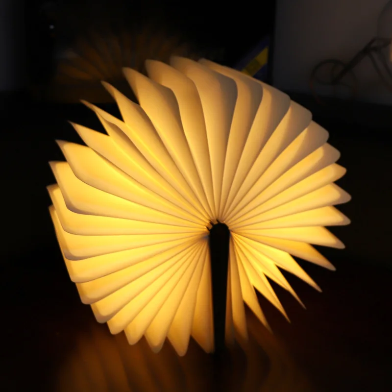 Creative Folding Book Light, Small Night Light Bluetooth Music Book Light Touch Dimming Color Changing Mid Autumn Festival Gift