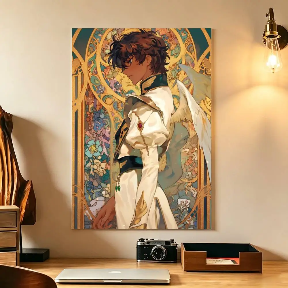 C-Code Geass Suzaku Kururugi Poster High Quality Dorm Living Room Aesthetic Wall Decoration Painting Stickers Gift