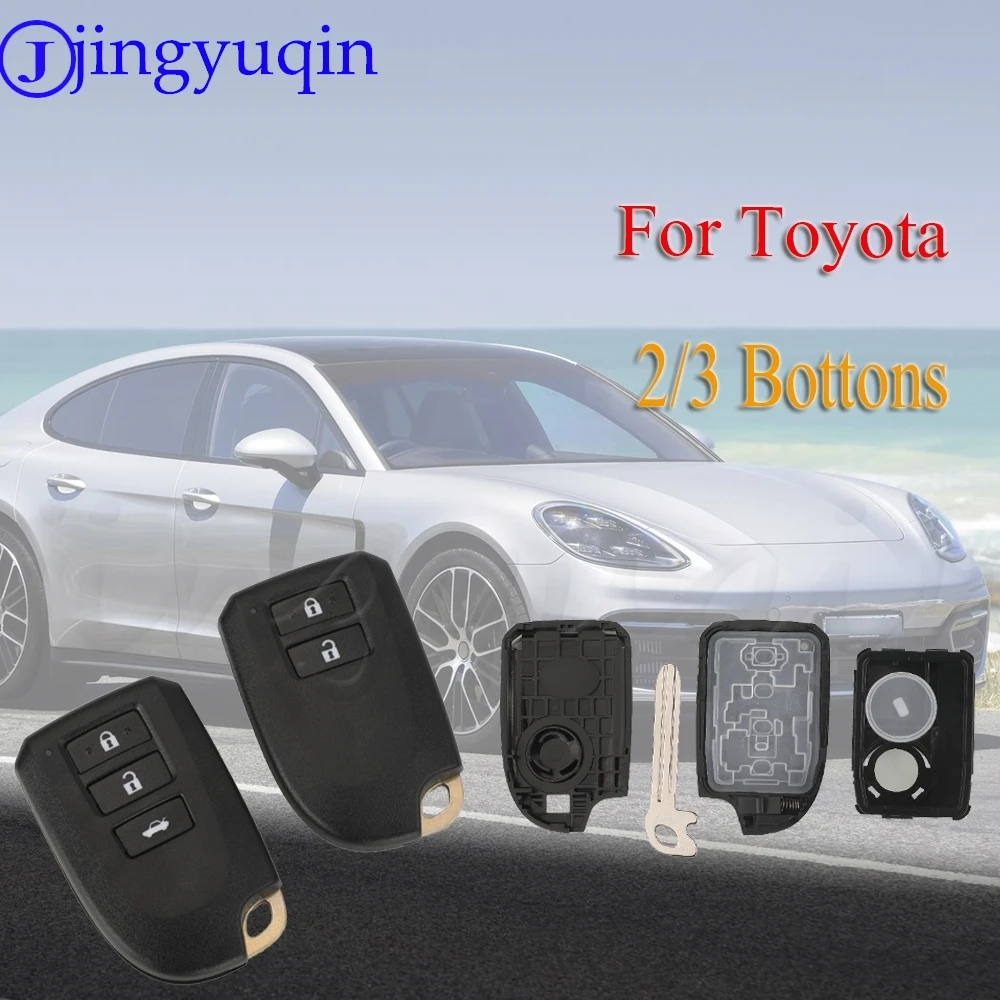 

Чехол для дистанционного ключа автомобиля JYQ для Toyota Prado Yaris Vios Previa Yarisl X Hiace Vios Verso Camry Corolla, брелок с автоматическим управлением