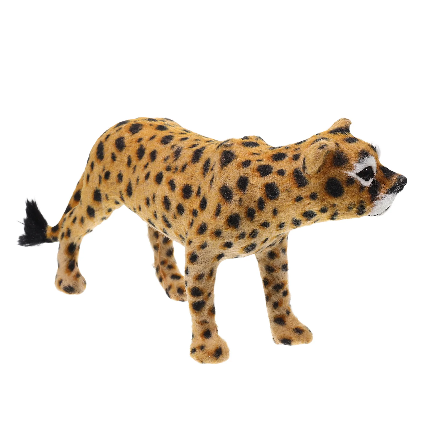 Realistic Leopard Soft Plastic Wildlife Animal For Office Bookshelf Home Decor Simulation Action Figure Kids Educational Play
