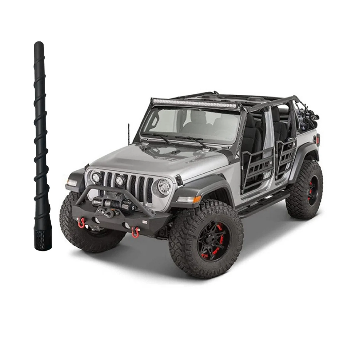 7 Inch Car Roof Mast Whip Aerials Amplified Antenna for Ford F150 Wrangler TJ JK JL Off-Road