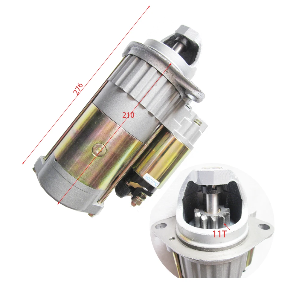 Fengshou Lenar 254 274II ชิ้นส่วนรถแทรกเตอร์,starter มอเตอร์ QDJ1308AM เปลี่ยนเก่าออกแบบ QD1268,หมายเลขชิ้นส่วน: 160.48.107