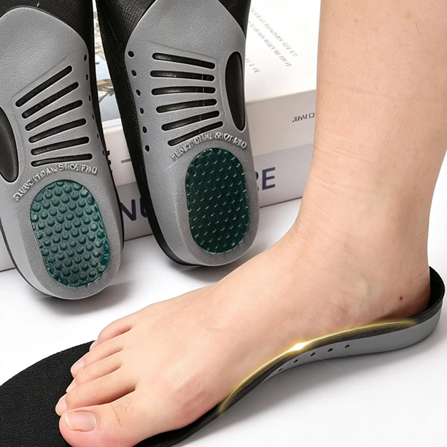 3D Arch Support Insoles Shock-Absorbing Pads Running Sports New Premium Pads for Women Men Shock-Absorbing Arch Support Insoles