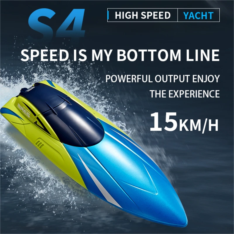 

Swimming pool toys2.4G 15km/h Dual rudder Motor waterproof ABS high-speed boat children's Summer Toys Gift for Boys remote cont