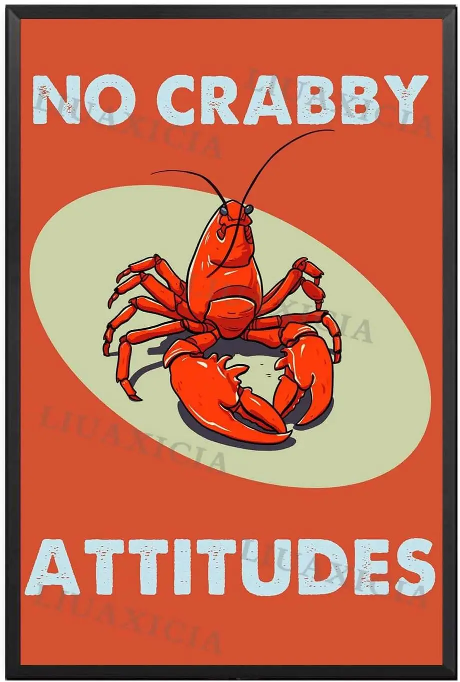  Canvas Artwork Wall Art No Crabby Attitudes For Bedroom Living Room Room Decor 16.00