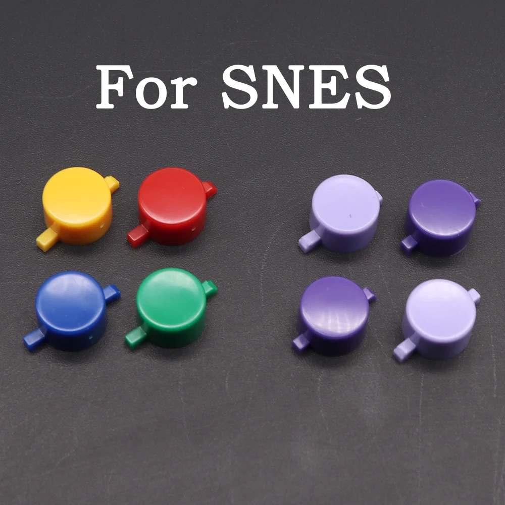 1Set For SNES ABXY Buttons Conductive Rubber Pad Set For Nintend Super Famicom SFC Controller A B X Y DIY Plastic Key Kit