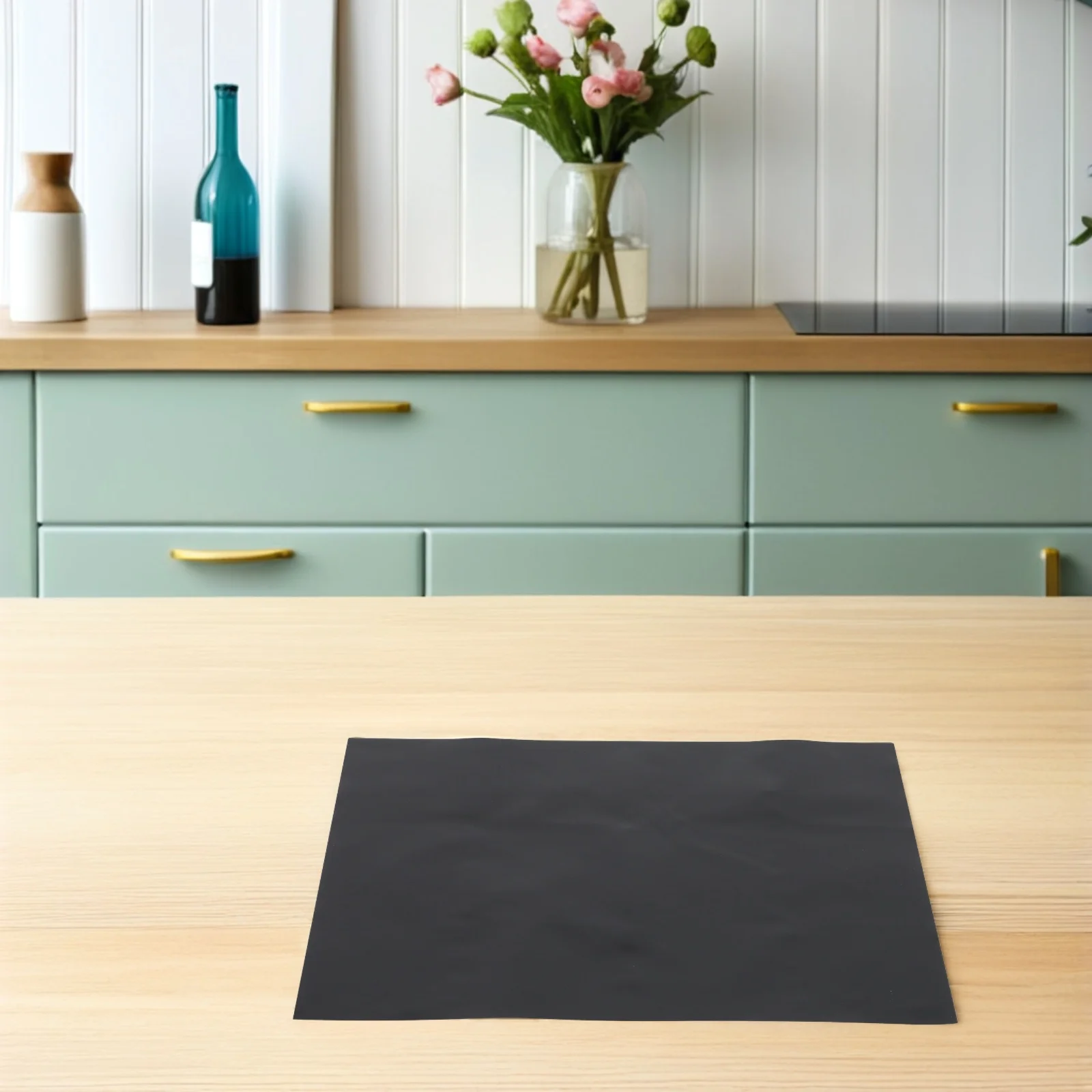 

Heat Resistant Fiberglass Induction Cooktop Mat Non-Slip Protective Pad Electric Stove Burner Cover Kitchen Stove Protector