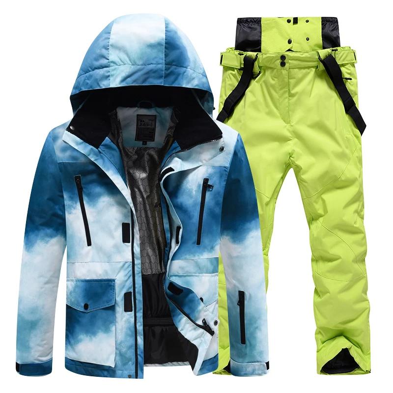 

-30 ℃ men's and women's skiing suit windproof and waterproof skiing suit Outdoor and indoor winter warmth preservation