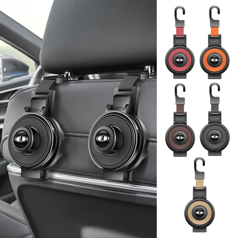 Car 3 in 1 Headrest Hook Cup Holder Phone Support For Lada Vesta Niva Samara Kalina Largus Priora Xray Granta