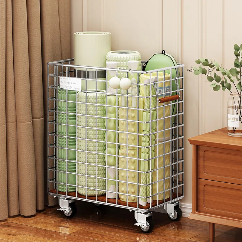 

Hxl fitness equipment home storage basket - organizer for dumbbells, balls, and other gym gear