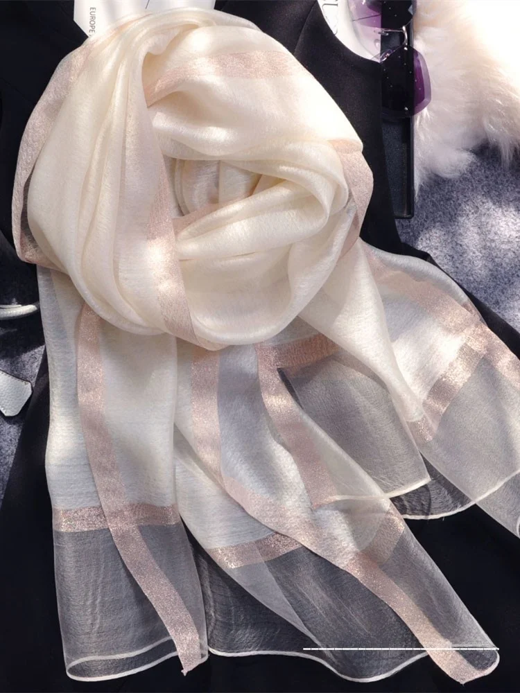 kazuki-silk-scarf-women's-pure-color-fashionable-silk-chiffon-shawl-trendy-spring-summer-autumn-versatile-decorative-scarf