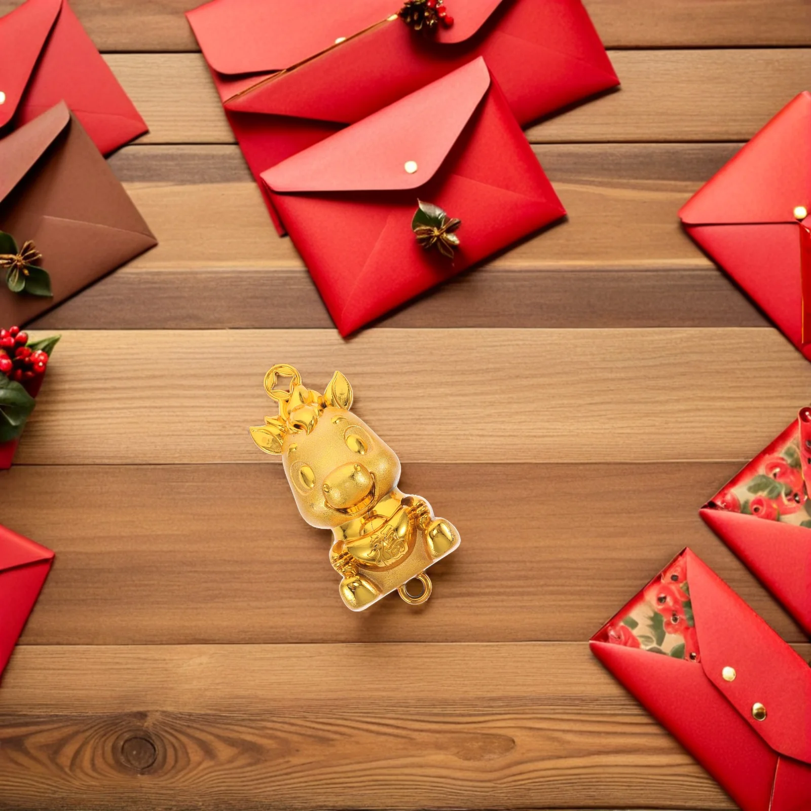 

10 шт., подвески в виде года лошади, 2026, китайские новогодние украшения, подвески в виде животных по знаку зодиака для изготовления ювелирных изделий, принадлежности для рукоделия, брелок