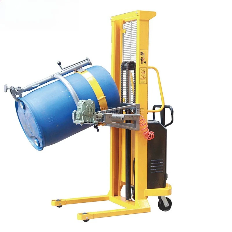 Forklift electric oil drum raised unloading truck drum, hydraulic loading and unloading truck iron drum