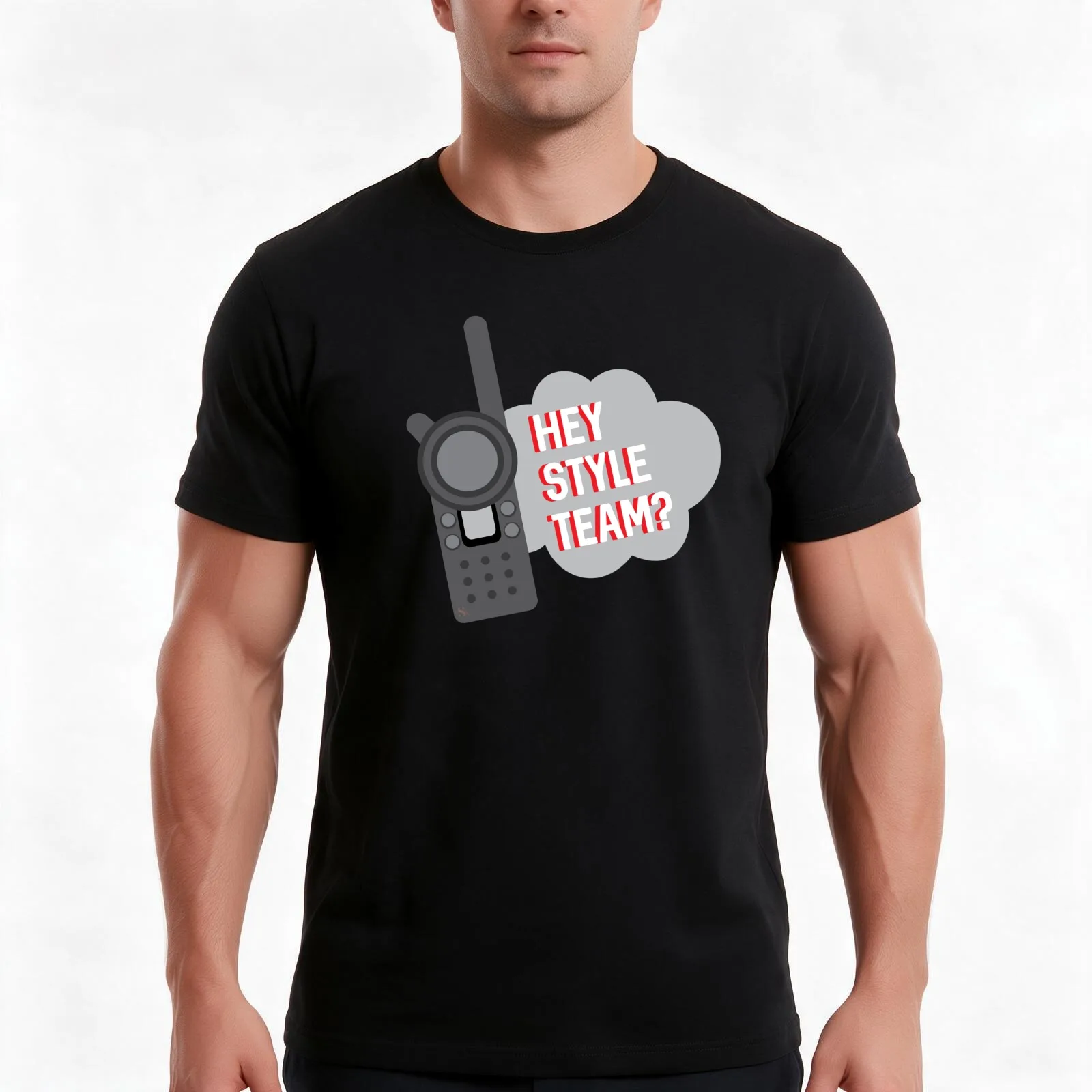 T-shirt d'été décontracté en coton pour l'équipe Hey Style, haut streetwear oversize, imprimé graphique vintage, 100% coton