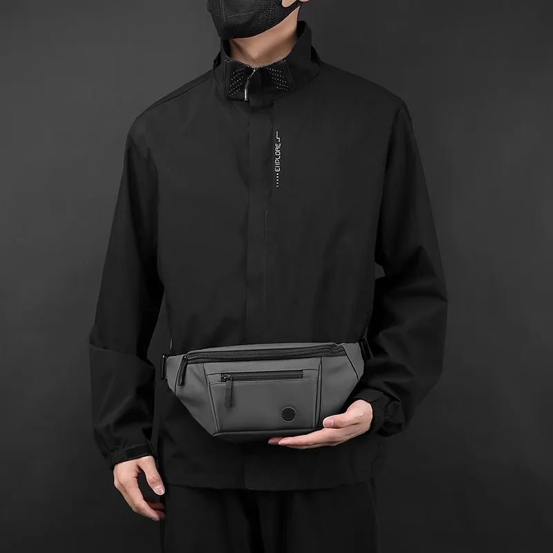 Nieuwe herenborsttas - dagelijkse sport-outdoor crossbodytas - veelzijdige kleine handtas met één schouder - casual heuptas