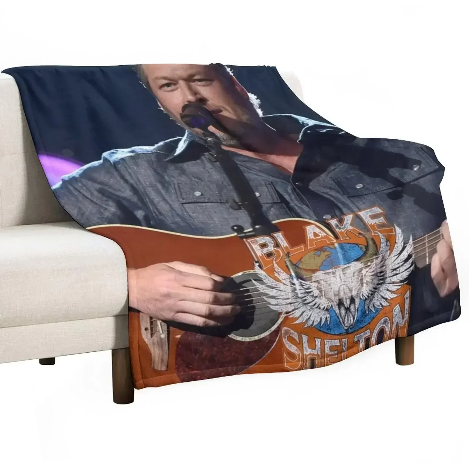 

seveshel Black Shelton American Tour 2021 Throw Blanket Sofa Throw Furrys Blankets