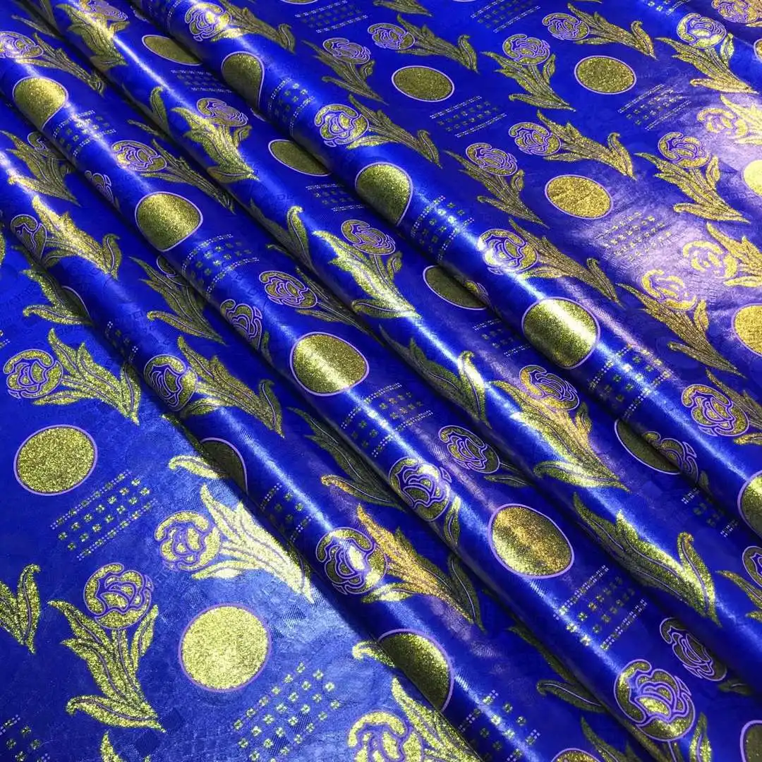 Bazin Riche Autriche Coton 2024 dubai Jacquard Brocade Fabric High Quality Keep Shinning Golden-Plating Bazain Fabrics BL471