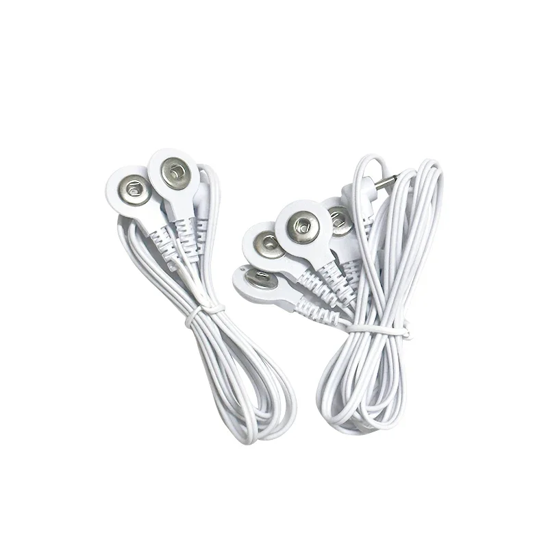 Body Massager Cable For Physiotherapy Muscle Electrostimulator Massage Machine 2Way-4Way Button Cable For Tens Unit Massage Tool