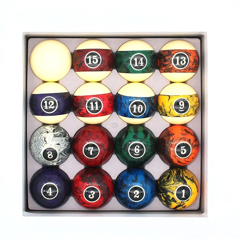 

Professional High-quality High-end 57.2mm Marble Billiard Set for Sale