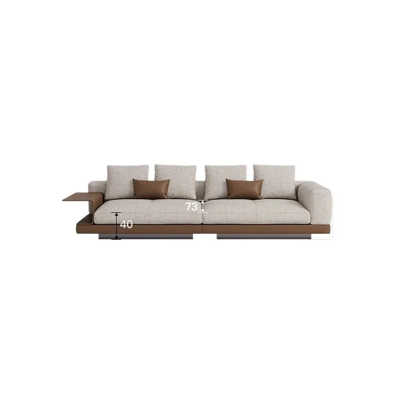 

Modern simple living room large apartment high-end villa large flat fabric sofa