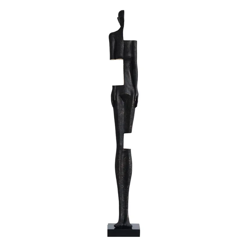 

LMM Lobby Creative Figure Sculpture Home Living Room Fiberglass Large Floor Ornament