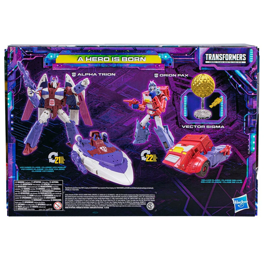 [Op voorraad] Hasbro Transformers Legacy A Hero is Born Alpha Trion & Orion Pax 2-pack set exclusieve anime-figuur robotmodelspeelgoed