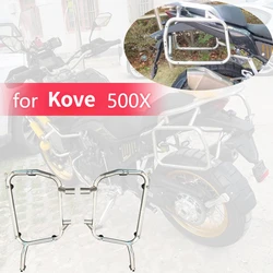 Suitable for KOVE 500X Motorcycle Stainless Steel Side Box Bracket Without Hiding Exhaust Pipe Aluminum Alloy Side Box Bracket