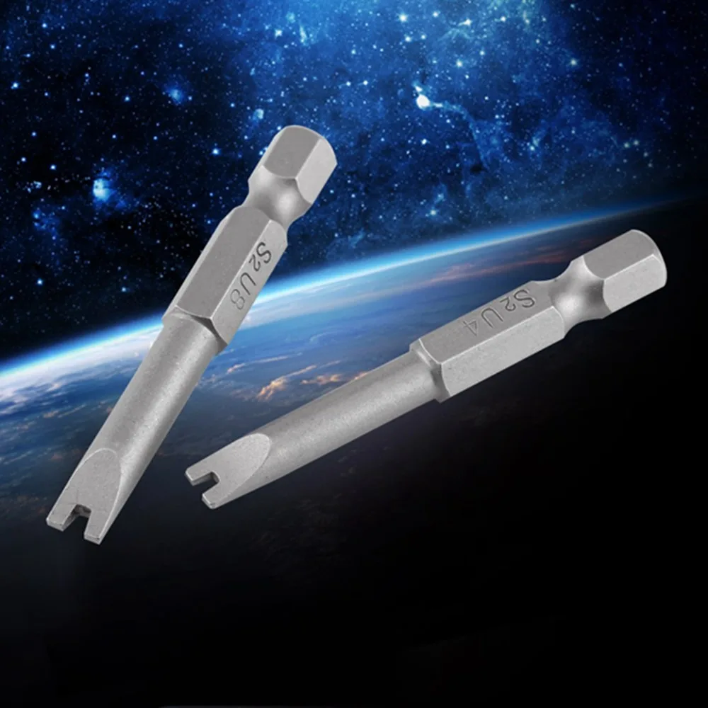 

5 PCS 1/4 Inch Hex Shank U Shape Screwdriver Bits S2 Alloy Steel , Magnetic U Type Drill Bits U4 U5 U6 U7 U8 50mm Length