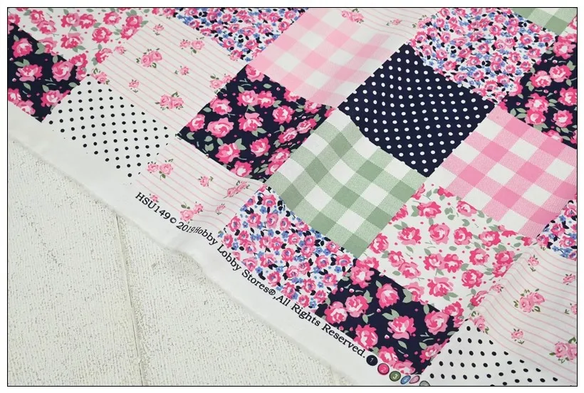 50X110cm الكرتون فلوريت رقيقة 100% نسيج القطن مواد الخياطة للملابس خليط DIY بها بنفسك اللحف التطريز المواد #3