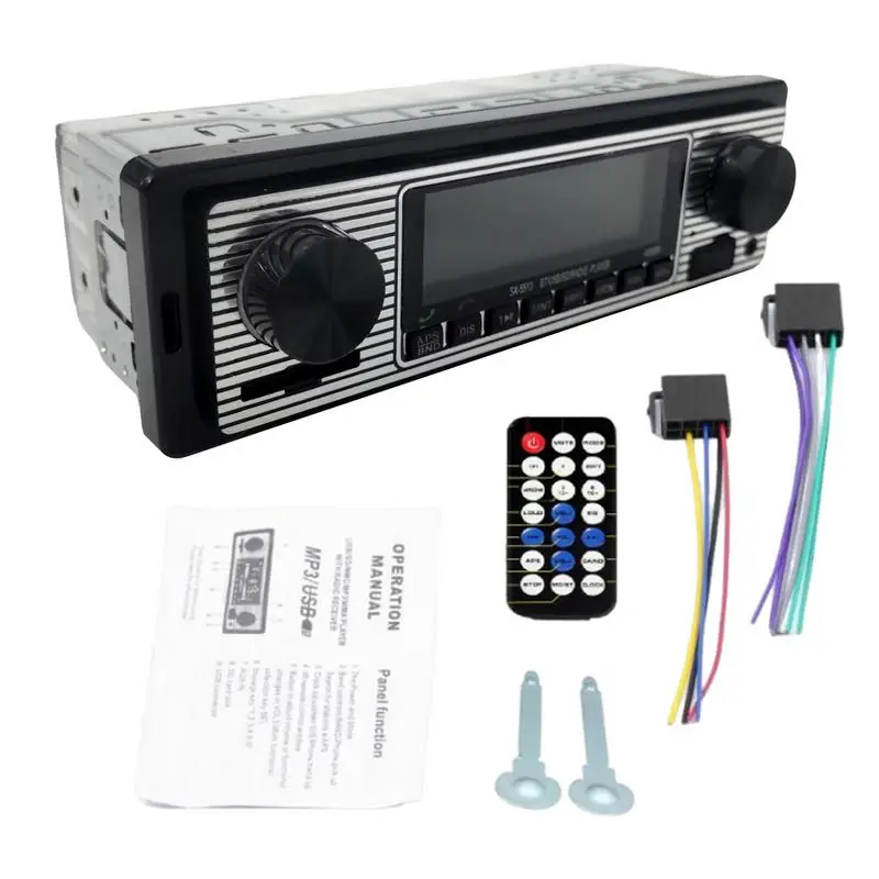 BT Stereo For Car AM/FM Radio Wireless MP3 Player Car Stereo Handsfree Calls Advanced Radio System For Driving Safety Supports