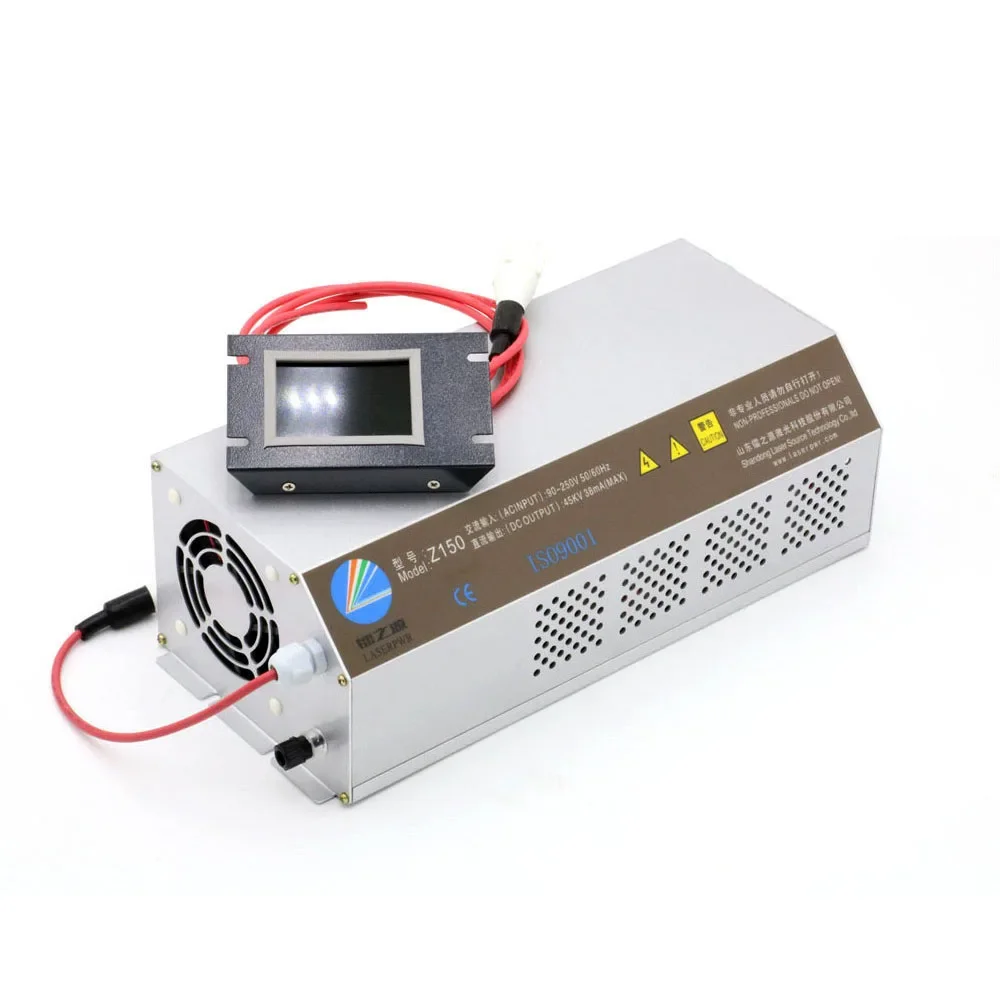 HAOJIAYI Z150 PFC Function Co2 Laser Power Supply For Laser Engraving Cutting Machine 130-150W Co2 Laser Tube