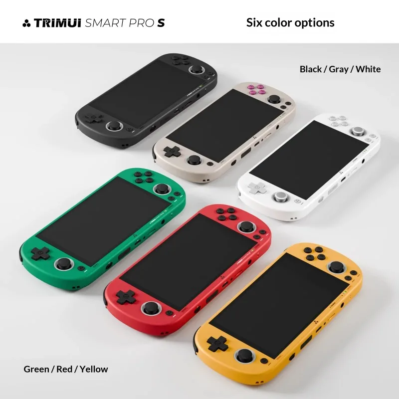 Trimui Smart Pro S وحدة تحكم بجهاز لعب محمول 4.96 بوصة IPS شاشة نظام لينكس عصا التحكم RGB الإضاءة Smartpros ريترو لعبة فيديو الهدايا #6