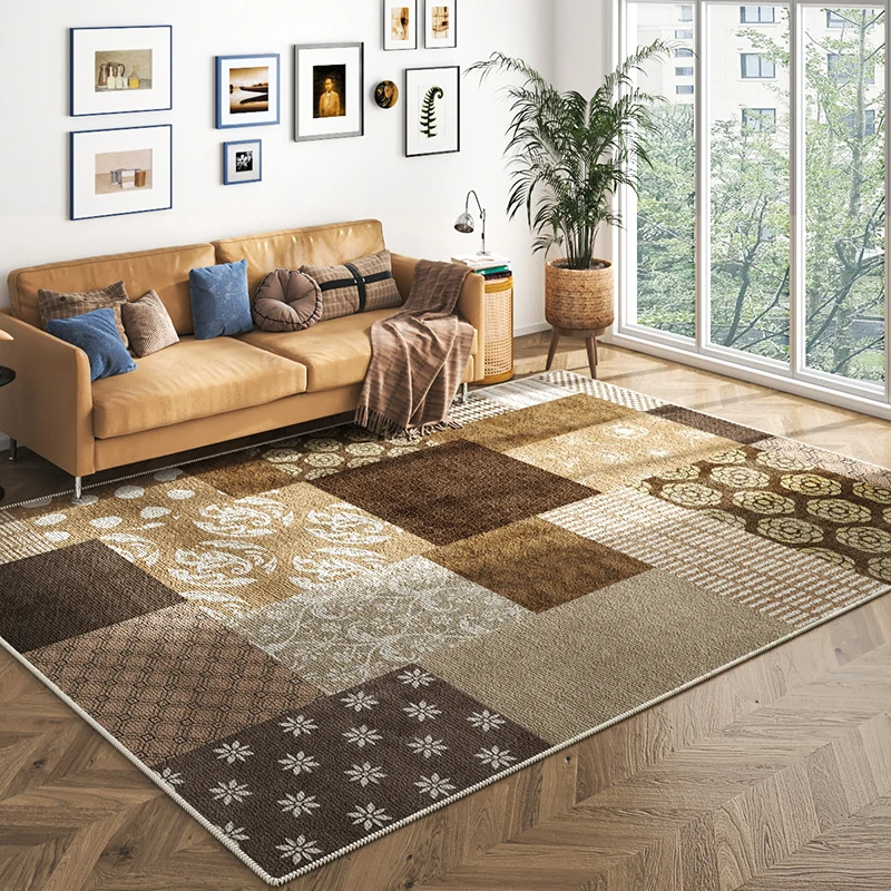 

Ethnic Style Living Room Carpet Large Area Creative Bedroom Plush Floor Mat Sofa Coffee Table Fluffy Floor Rug Ковер Tapis 러그