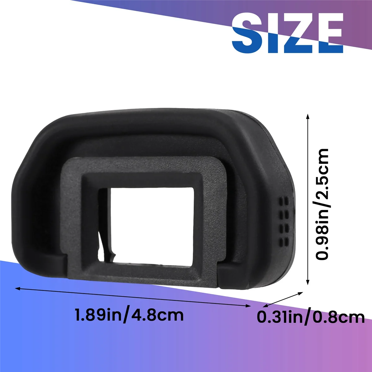 EySim-Eyecup de caméra 18mm Eb, protecteur de viseur de remplacement pour IL Eos 80D 70D 60D 77D 50D 5D 5D Mark Ii 6D 6D Mark Ii